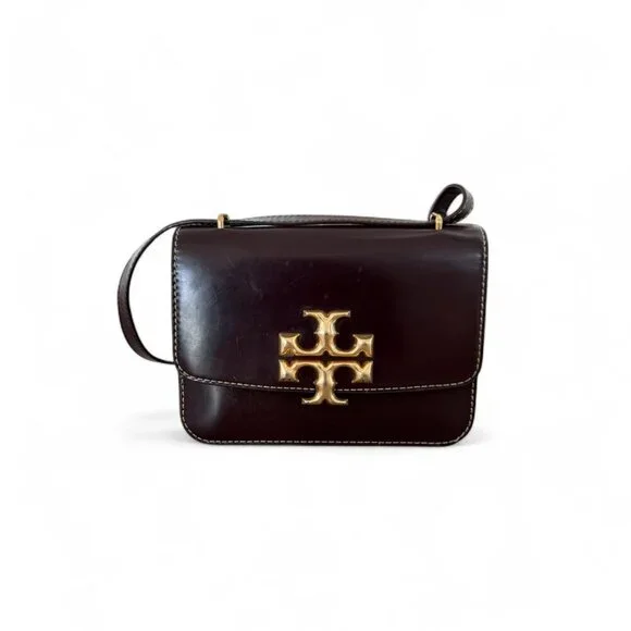 Tory Burch Eleanor Small Bag | Tempranillo Burgundy Leather Crossbody/Shoulder - Picture 2 of 7